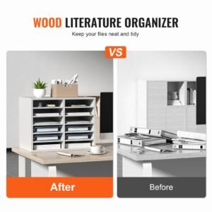 literature organizers 12 compartments office mailbox with adjustable shelves wood literature sorter 204x12x161 inches for office home classroom mailrooms organization epa certified white 1.jpg