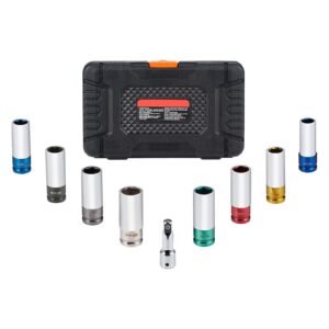 lug nut impact socket set 12 inch drive metric and sae 6 point deep socket set 8 total lug nut sizes cr mo steel wheel socket set with storage case and extension bar for auto repair 1.jpg