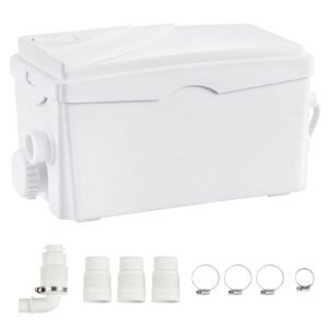 macerator pump 350w 6000 lh flow 23 ft7 m head macerator sewerage sump pump with 3 water inlets for basement kitchen sink shower bathtub laundry waste water disposal upflush machine 1.jpg