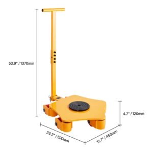 machine skate 8800 lbs machinery moving skate machinery mover skate with 360 rotation cap and pu swivel rollers heavy duty industrial machinery mover with handle for warehouse workshop 1.jpg