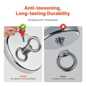 magnet fishing kit 1300 lbs590 kg single sided pulling force strong magnet fishing kit rare earth neodymium magnetic fishing kit includes grappling hook heavy duty rope gloves and eyebolt 4.jpg