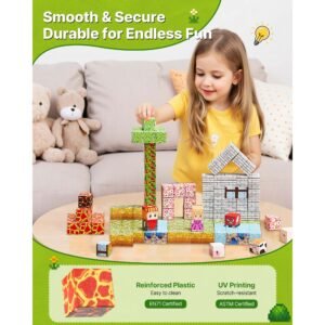 magnetic blocks 150 pcs forest castle set magnetic building cubes for kids stem montessori sensory toys for christmas birthday gift construction stacking toy for 3 years old boys girls 4.jpg