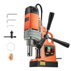 Magnetic Drill, 1300W Motor 1.6 in Boring Diameter, 2810 lbf Portable Electric Mag Drill Press, 810 RPM No-Load Speed, Drilling Machine for Metal Surface, Industrial and Home Improvement