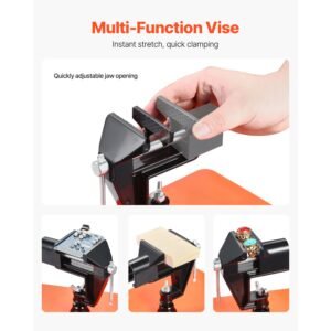 Magnetic Helping Hands Soldering Station, 4 Arms Third Hand Tool, with Vise, 3X LED Magnifying Lamp, 4 PCB Holder & 360 Hot Air Gun Holder, Soldering Helper for Electronic Repair Craft Hobby DIY