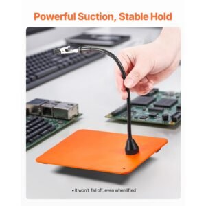 magnetic helping hands soldering station 4 flexible arms third hand tool with alligator clips non slip heavy duty steel base soldering helping hands for electronic repair craft hobby diy 2.jpg