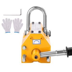 Magnetic Lifter, 660 lbs/300 kg Pulling Capacity, 2.5 Safety Factor, Neodymium & Steel, Lifting Magnet with Release, Permanent Lift Magnets, Heavy Duty Magnet for Hoist, Shop Crane, Block, Board