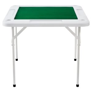 mahjong table 4 player folding domino table with wear resistant green tabletop portable square card table with 4 cup holders 4 chip trays for mahjong poker puzzles 354 x 354 inch.jpg