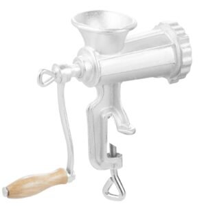 manual meat grinder heavy duty cast iron hand meat grinder with steel table clamp meat mincer sausage maker with 1 cutting blade 2 cutting plates 3 sausage tubes for beef pepper mushroom 4.jpg