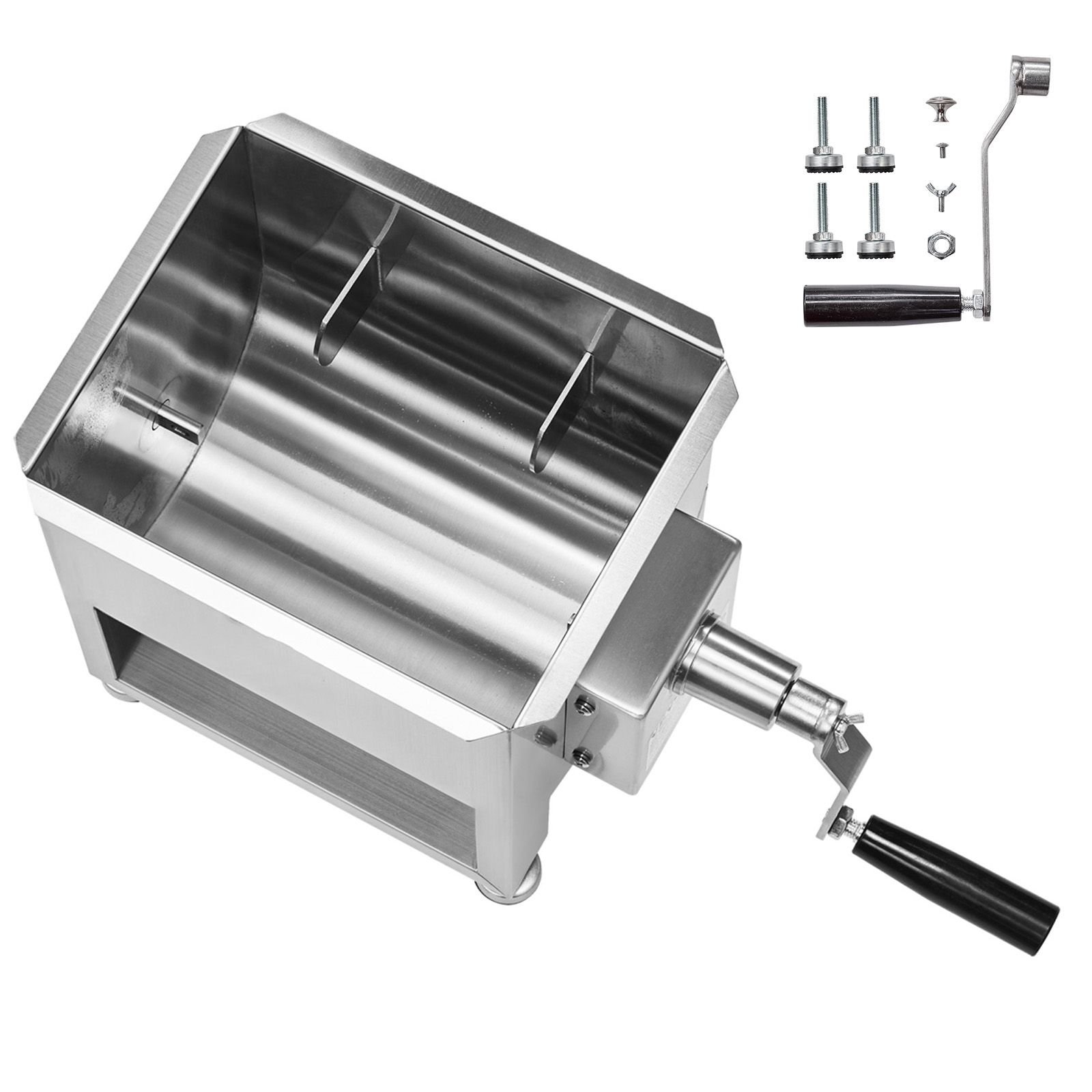 manual meat mixer 10l fixed tank meat processing equipmentmixing max 15lbs for meat stainless steel meat mixer sausage mixer machine with lid handle gear reducer ground beef hand mixer.jpg