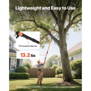 manual pole saw 446 264 ft extendable tree pruner sharp 65mn steel blade lightweight fiberglass handle pole two double hook saws for high branch trimming pruning tool for palms shrubs 1.jpg
