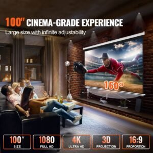 manual projector screen 100 inch 169 4k 1080 hd retractable pull down projector screen auto locking portable movie screen for family home office theater 1.jpg