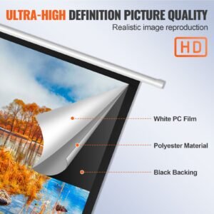 manual projector screen 100 inch 169 4k 1080 hd retractable pull down projector screen auto locking portable movie screen for family home office theater 2.jpg