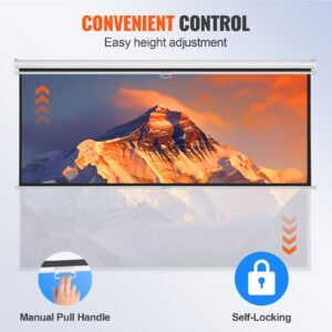 manual projector screen 100 inch 169 4k 1080 hd retractable pull down projector screen auto locking portable movie screen for family home office theater 3.jpg
