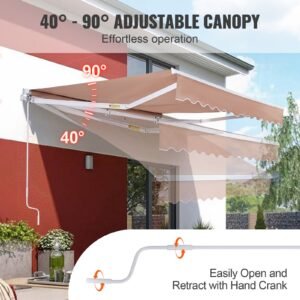 manual retractable awning 12 x 10 ft outdoor patio awning retractable sun shade water resistant polyester patio door window awning sunshade shelter with crank handle for backyard balcony 3.jpg