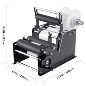 manual round labeling machine 15 20pcsmin bottle label applicator for round bottles adjustable manual round bottle labeler suitable for bottle diameter 078 472 inches with pressing bar 3.jpg