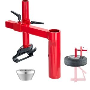 Manual Tire Changer Duck Head Kit with Silver Cone, Fit for 16"-21" Wheels, Heavy Duty Manual Tire Changer Duck Head Adapter Kit, Mounting and Demounting Tool for Most Cars, SUVs, Trucks, ATVs