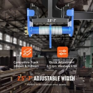 manual trolley 4400 lbs2 ton load capacity push beam trolley with dual wheels adjustable for i beam flange width 25 to 7 heavy duty alloy steel garage hoist for straight curved i beam 1.jpg