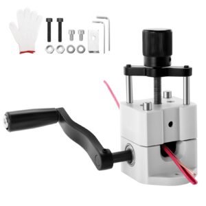 Manual Wire Stripping Machine, 0.06-1 in, Portable Copper Stripper with Hand Crank or Drill Powered, 64Mn Quenched Blades, 45# Steel Rollers, ABS & PC Wire Peeler, for Scrap Copper Recycling