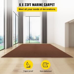 marine carpet 6 x 23 ft boat carpeting deep brown marine grade boat carpet indooroutdoor marine carpeting with water proof tpr backing water proof carpet roll for home patio porch deck 1.jpg