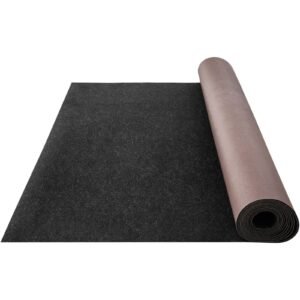 Marine Carpet, 6 x 30 ft Boat Carpeting, Charcoal Black Marine Grade Boat Carpet, Indoor/Outdoor Marine Carpeting with Water-proof TPR Backing, Water-proof Carpet Roll for Home, Patio, Porch, De