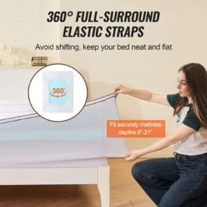 mattress topper queen size 4 in thickness memory foam fiber fill detachable washable ergonomically designed for pressure relief comfortable cooling breathable ideal for hot sleepers 5.jpg