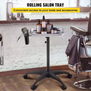 mayo stand medical tray height adjustable stainless steel salon tray easy assemble tattoo cart lab tray with 2 cups 1 metal ring for spa clinic personal care lab hospital dentistry silver 1.jpg