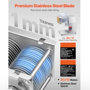 meat cutter machine blade, 5 mm blade for commercial meat cutter, one set blade for sjy dq90 meat cutting machine, stainless steel, cutter slicer blade set for boneless meat, soft vegetables