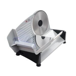 Meat Slicer, 7.5 inch 200W Electric Deli Slicer Machine with SUS420 Blade, 0-0.6 inch Adjustable Thickness, ETL Certified Home Food-Slicer for Meat, Ham, Baguett, Steak