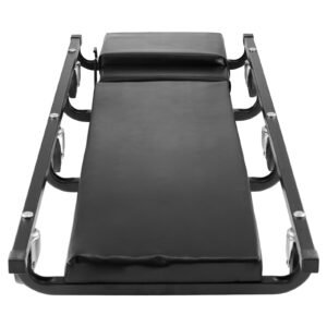 Mechanic Garage Creeper, 40-Inch, 300 lbs Capacity Automotive Rolling Creeper with 6 Casters Adjustable Cushioned Headrest, Heavy Duty Steel Frame Low Profile for Garages, Repair Shops, and DIY