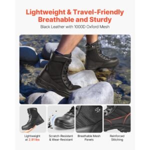 mens military tactical boots 8 inch combat hiking work boots lightweight breathable side zipper mens motorcycle interceptor trooper boot for outdoor security mountaineering us size 10 4.jpg