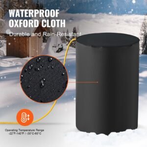 metal drum heater 1300 watt pail heating band for 55 gallon barrel 0 145 f adjustable with independent thermostat waterproof oxford fabric high efficiency grease keg heater fcc listed 4.jpg