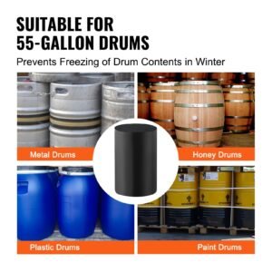 metal drum heater 1300 watt pail heating band for 55 gallon barrel 0 145 f adjustable with independent thermostat waterproof oxford fabric high efficiency grease keg heater fcc listed 5.jpg