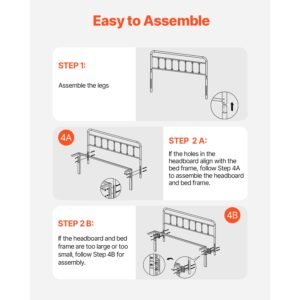 metal headboard, queen size headboard with adjustable height, metal headboard for queen size bed, w59.65 x h40.55 x d1.5 inches, ideal for bedroom, hotel, homestay, dormitory, black