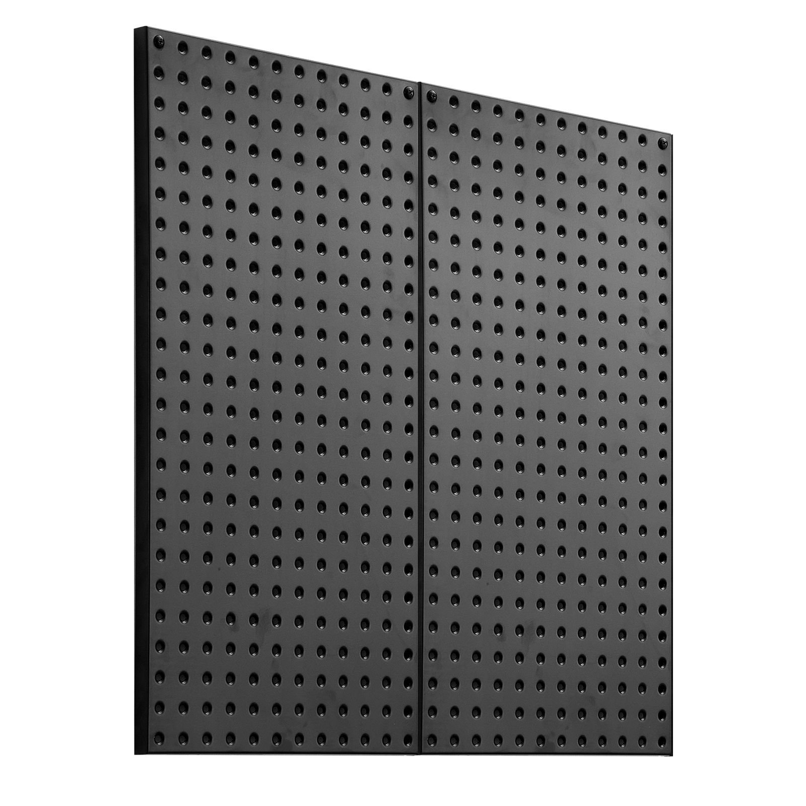 metal pegboard panels 32 x 16 pegboard 2 panels heavy duty steel peg board wall organizer for living room garage tool storage workbench office organization craft room kitchen home black.jpg