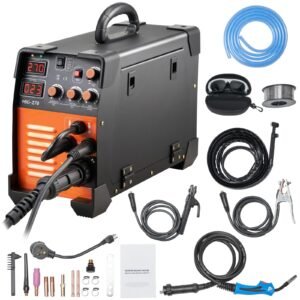 MIG Welder, 3 in 1 Welder Welding Machine, 270 Amp MIG Lift TIG Arc Welder 110V 220V Lift TIG Welder Lift ARC Welder Digital Display Combo Welding Machine MMA Stick IGBT DC Inverter Welder