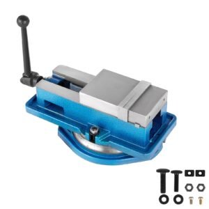 Milling Vise 4 Inch,Bench Clamp Vise High Precision Clamping,Mill Vise Ductile Iron Material with 360 Degree Swiveling Base