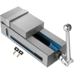 Milling Vise 4"/100mm,Bench Clamp Vise Nodular Cast Iron Material,Clamping Vise Clamping Force 19KN Max, Milling Machine Vise