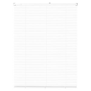 Mini Blinds, 34" W x 48" H, 1" Slat Size, Cordless Horizontal Light Filtering Mini Blind for Indoor Windows, Easy to Clean and Simple Light Adjustment, for Home Decor, Room Darkening, White