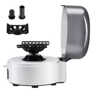 Mini Centrifuge Machine, 3013xg RCF Electric Laboratory Centrifuge Machine with 2-in-1 Rotor for 0.2/1.5/2ml Tube Capacity, Fixed Speed 7000r/min, Low Noise, Widely Used in Various Experiments