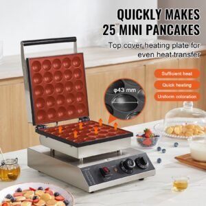 mini dutch pancake maker 25pcs 43mm diameter dorayaki baker machine 1700w commercial electric poffertjes grill non stick stainless steel temp time control for home kitchen restaurant 1.jpg