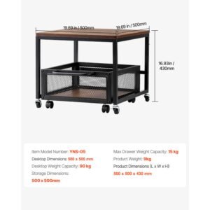 mini fridge stand with storage 198 lbs mini fridge table with movable storage cart swivel wheels beverage refrigerator stand for coffee bar mini fridge organizer for home dorm light brown 3.jpg