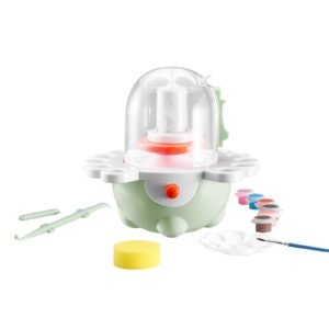 mini pottery wheel 2 in and 3 in turntables adjustable speed electric clay wheel for kids and beginners complete pottery set with clay sculpting tools gift for boys and girls green 3.jpg