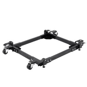 Mobile Base, 1500 lbs Capacity, Adjustable from 20" x 24.5" to 28" x 33.5", Heavy Duty Universal Mobile Base Stand with 4 Swivel Wheels, for Woodworking Equipment, Bandsaw, Power Tool, Machine