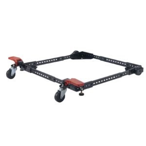 Mobile Base, 500 lbs Weight Capacity, Adjustable from 12" x 12" to 36" x 36", Heavy Duty Universal Mobile Base Stand with Swivel Wheels, for Woodworking Equipment, Bandsaw, Power Tools, Machines