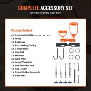 mortising attachment for drill press 4 model drills square hole chisel set bench drill locator set mortise and tenon tools with 5 bushings for woodworking mortising tenoning drilling machine 3.jpg