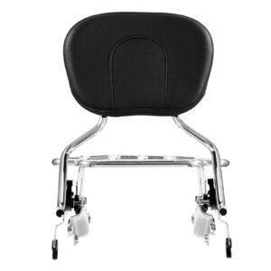 motorcycle backrest sissy bar with luggage rack compatible with harley davidson touring models street glide road glide and road king detachable passenger backrest for motorcycles.jpg