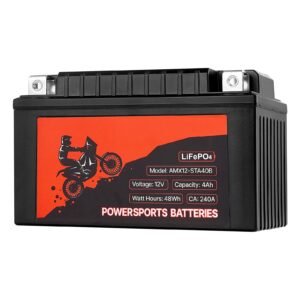 motorcycle battery 12 volt 4ah lifepo4 lithium pre charged powersports battery maintenance free high performance compatible with atv motorcycle jet skis scooter utv and more 3.jpg