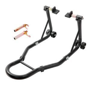 motorcycle rear wheel stand with u l fork swingarm spool 850 lbs capacity heavy duty rear wheel stand motorcycle lift jack stand for suzuki yamaha honda kawasaki black 1.jpg