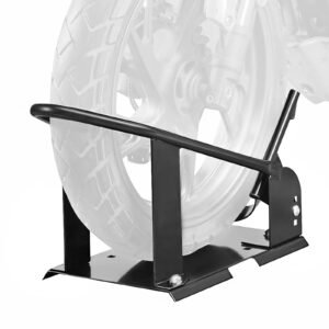 motorcycle wheel chock 1800 lbs capacity wheel cradle holder heavy duty steel motorcycle front wheel stand with 3 adjustable holes for 15 21 off road motorcycles standard motorcycles 3.jpg