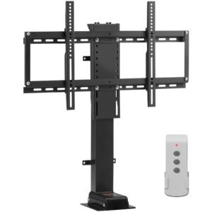 Motorized TV Lift Stroke Length 35 Inches Motorized TV Mount Fit for 32-65 Inch TV Lift with Remote Control Height Adjustable 28.7-64.2 Inch,Load Capacity 154 Lbs